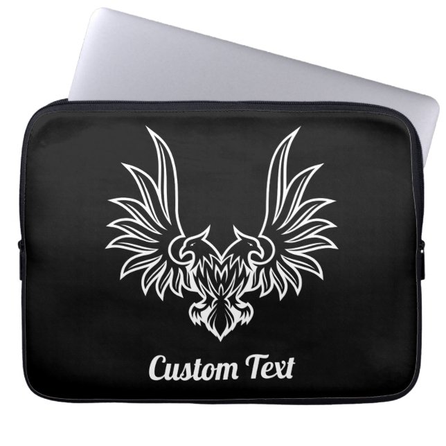 Eagle met twee laptophoes laptop sleeve (Voorkant)