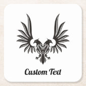 Eagle met twee Onderzetters kop papier (Voorkant)