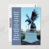Eagle Militaire Tribute Briefkaart (Voorkant / Achterkant)