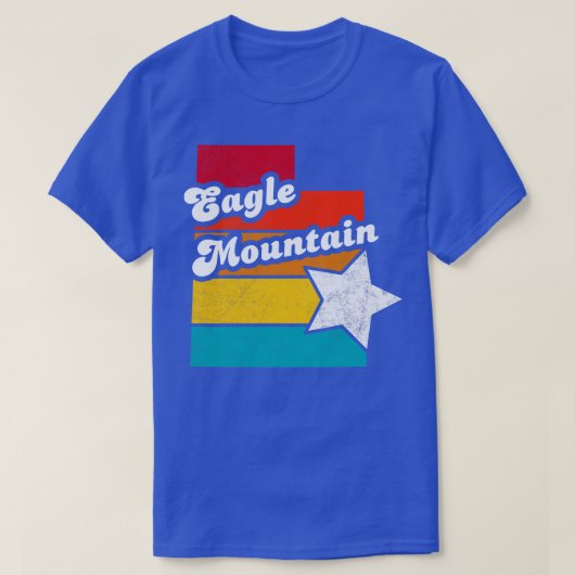 Eagle Mountain Utah  Verdrietig Souvenir 2 T-shirt (Design voorkant)
