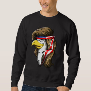 Eagle Mullet 4 juli Amerikaanse vlag Merica Trui