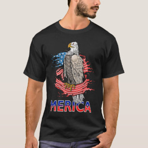 Eagle Mullet, 4 juli Merica Patriotic American T-shirt
