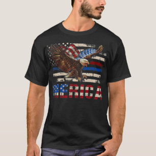Eagle Mullet, 4 juli Patriotic USA American T-shirt