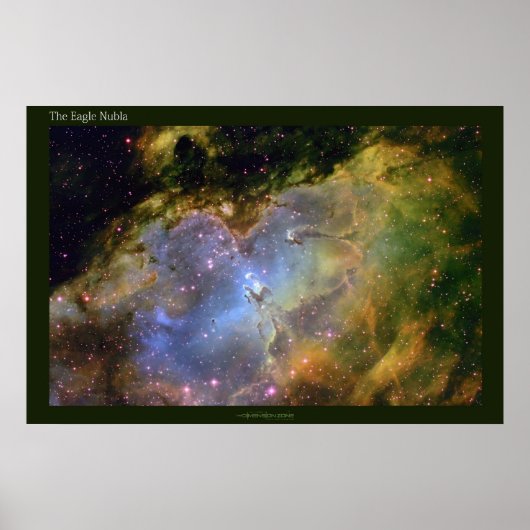 Eagle Nebula een ver Uitzicht Poster (Voorkant)