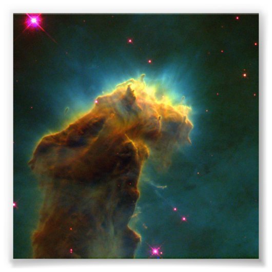 Eagle Nebula M16 Hubble Foto Afdruk (Voorkant)