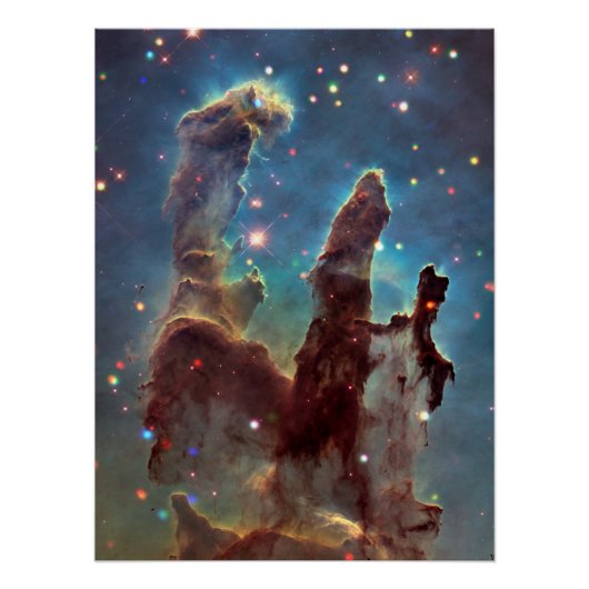 Eagle Nebula "Pillars of Creation" — NGC 6611 Perfect Poster (Voorkant)