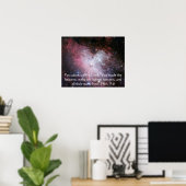 Eagle Nebula Space Foto Bijbel Verse Poster (Thuiskantoor)