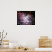 Eagle Nebula Space Photo Bible Verse Poster (Cuisine)