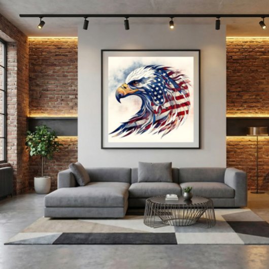 Eagle of Freedom Canvas Afdruk