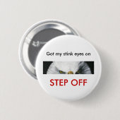 Eagle ogen pin ronde button 5,7 cm (Voorkant /achterkant)