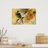 Eagle on Maple Branch 1884 Poster (Keuken)