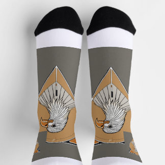 Eagle on socks. Photo logo design. Sokken
