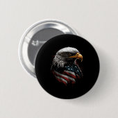 Eagle ontwerp met Amerikaanse vlag Ronde Button 5,7 Cm (Voorkant /achterkant)