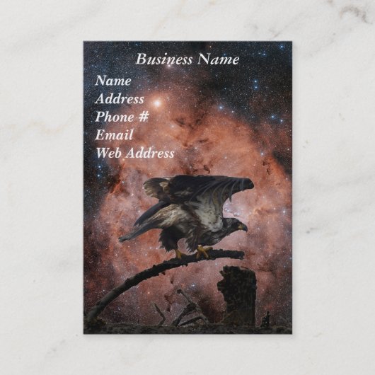 Eagle & Outer Space Visitekaartjes (Voorkant)