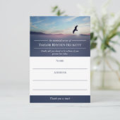 Eagle Over Mountains Levensviering Aanwezigheid Informatiekaartje (Staand voorkant)