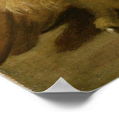 Eagle Owl and Cat with Dead Rats Poster (Hoek)