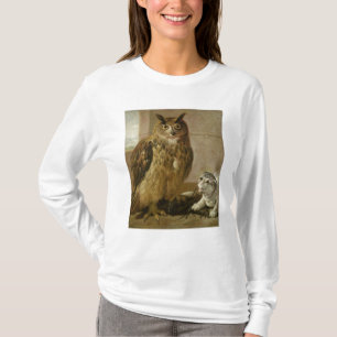 Eagle Owl and Cat with Dead Rats T-shirt