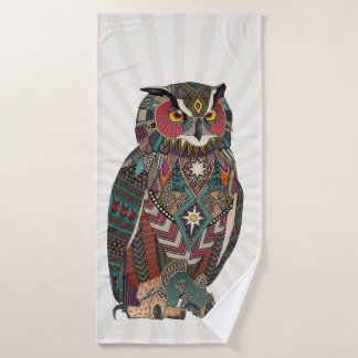 eagle owl badhanddoek