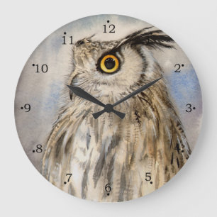 Eagle Owl Wildlife Art Grote Klok