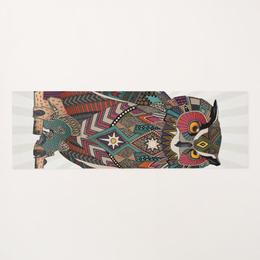 eagle owl yogamat (Achterkant (horizontaal))