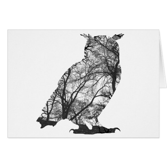 Eagle owlbomen (Voorkant Horizontaal)