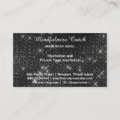 *~* Eagle Pastel Ombre Universe Glitter Meditation Visitekaartje (Achterkant)