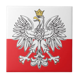 Eagle polonais avec le carreau de céramique de