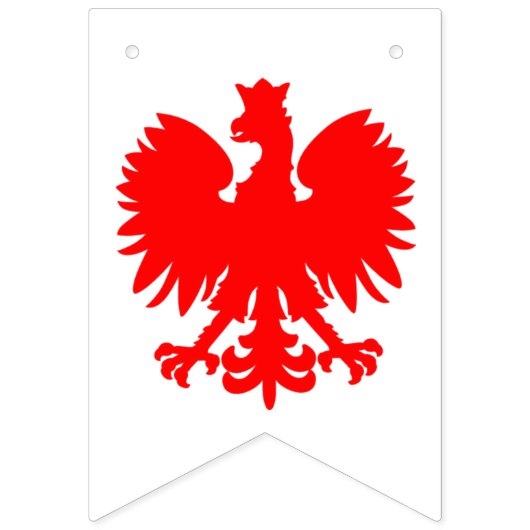 Eagle polonais donnant un petit coup le drapeau (Deuxième drapeau)