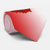 Eagle polonais sur la carte de pays dans cravate (Roulé)