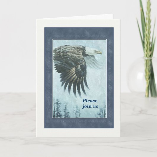 Eagle - Portrait - Invitation de prix - Réussite (Devant)