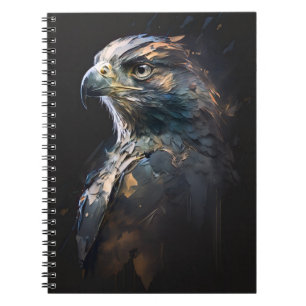 Eagle Portret Dier Natuur Wildlife Schilderij Kuns Notitieboek
