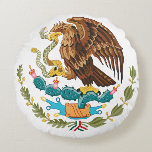Eagle Poster rond kussen