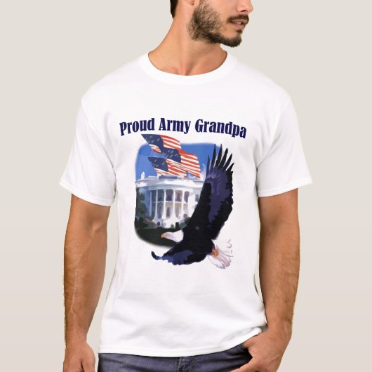 Eagle Proud Army Grandpa Tshirts en Gifts (Voorkant)