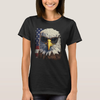Eagle Proud Patriotic American US Flag 4th Of July T-shirt