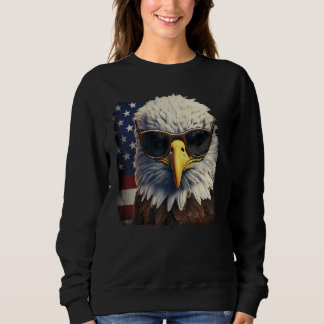 Eagle Proud Patriotic American US Flag 4th Of July Trui