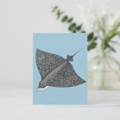 Eagle Ray Briefkaart (Staand voorkant)