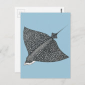 Eagle Ray Briefkaart (Voorkant / Achterkant)
