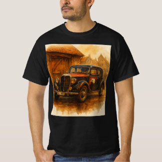 "Eagle Ride" Vintage Auto Kunst T-Shirt