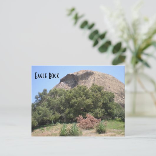 Eagle Rock California Monument Landmark Briefkaart (Staand voorkant)