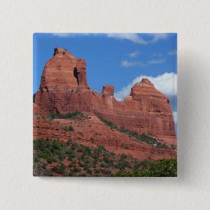 Eagle Rock I Sedona Arizona Travel Photography Vierkante Button 5,1 Cm