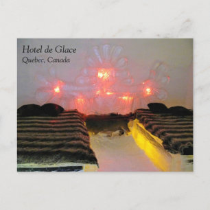 Eagle Room in Hotel de Glace, Quebec, Canada Briefkaart