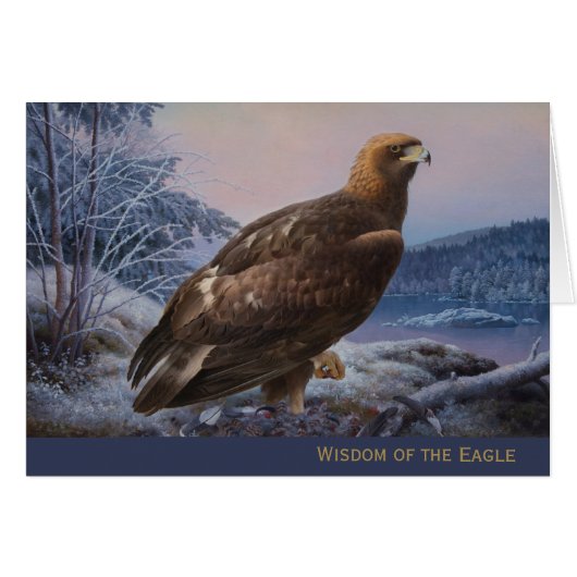 Eagle sagesse Ferdinand von Wright 1884 Carte CC00 (Devant horizontal)