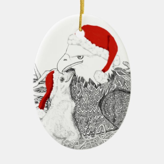 Eagle Santa Ornament Harriet + E16 A Moederliefde (Voorkant)