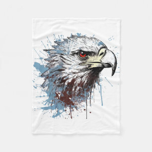 Eagle schilderij fleece deken