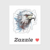 Eagle schilderij sticker (Vel)