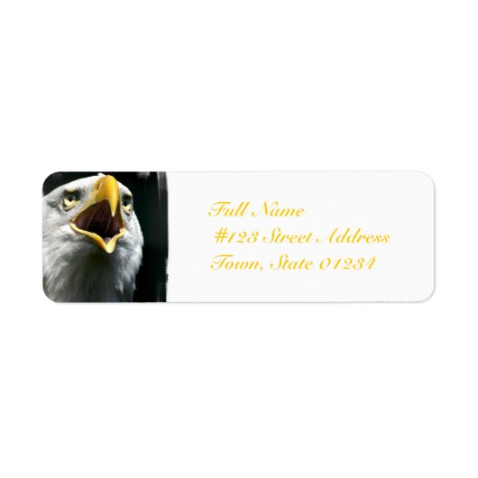 Eagle Screach Mailing Labels (Voorkant)