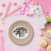 Eagle Screaming Papieren Bordje (Feest)