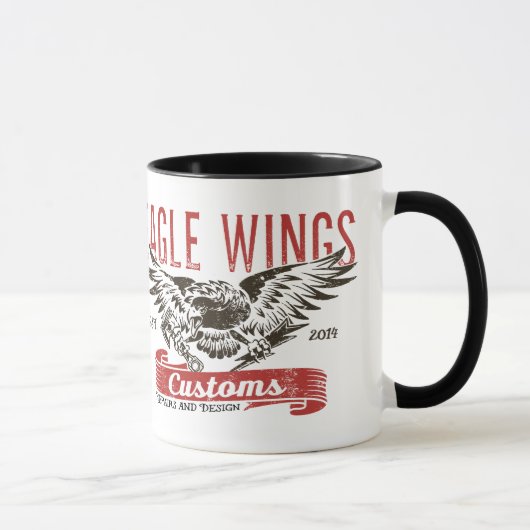 Eagle s'envole la tasse de la "serrure et de la (Droite)