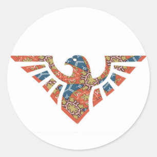 Eagle Silhouet 08 Ronde Sticker