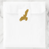 Eagle Silhouette Vierkante Sticker (Tas)